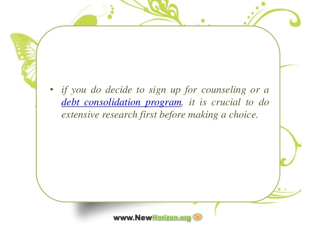 What are the advantages & disadvantages of debt consolidation services