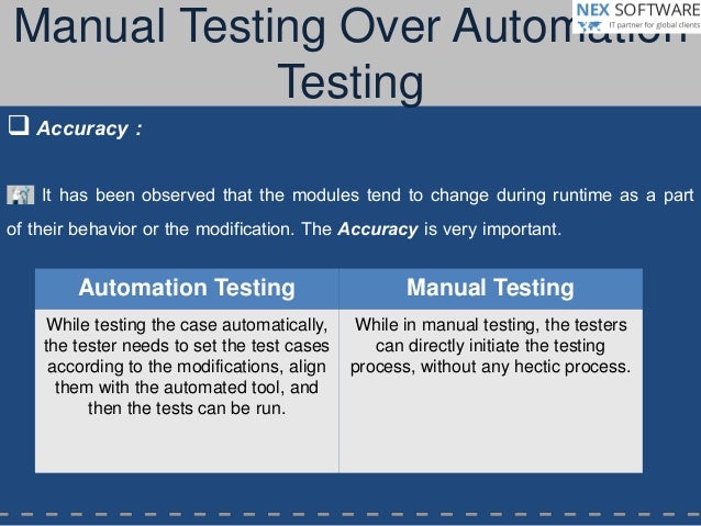 What Are The Advantages Of Manual Qa Testing Over Automation Testing What Are The Advantages Of Manual Qa Testing Over Automation Testing