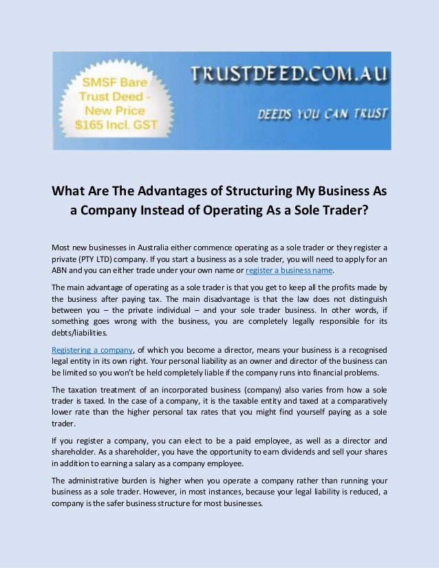 What Are The Advantages of Structuring My Business As a Company Instead