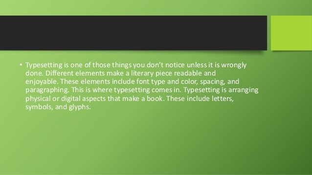 What are the advantages of typesetting before publishing | PPTX