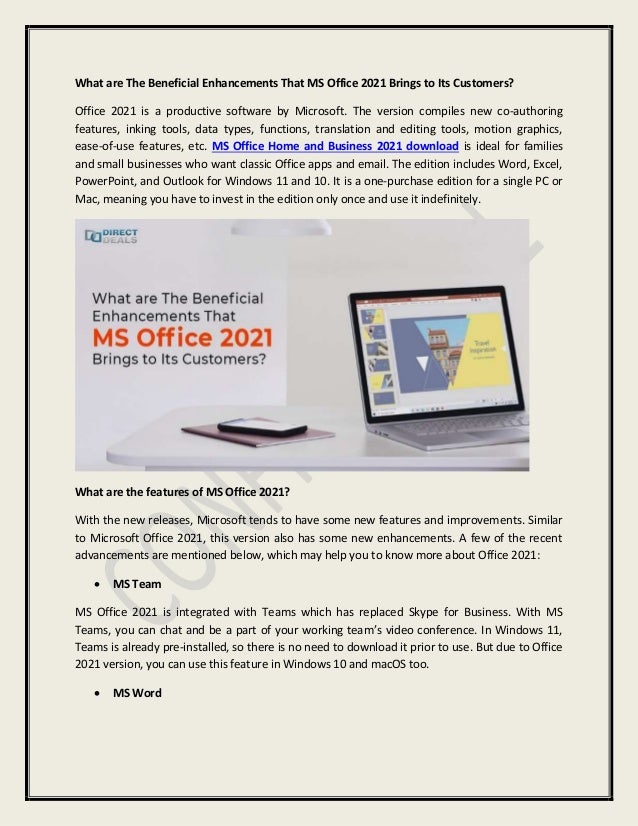 Features Of Ms Office