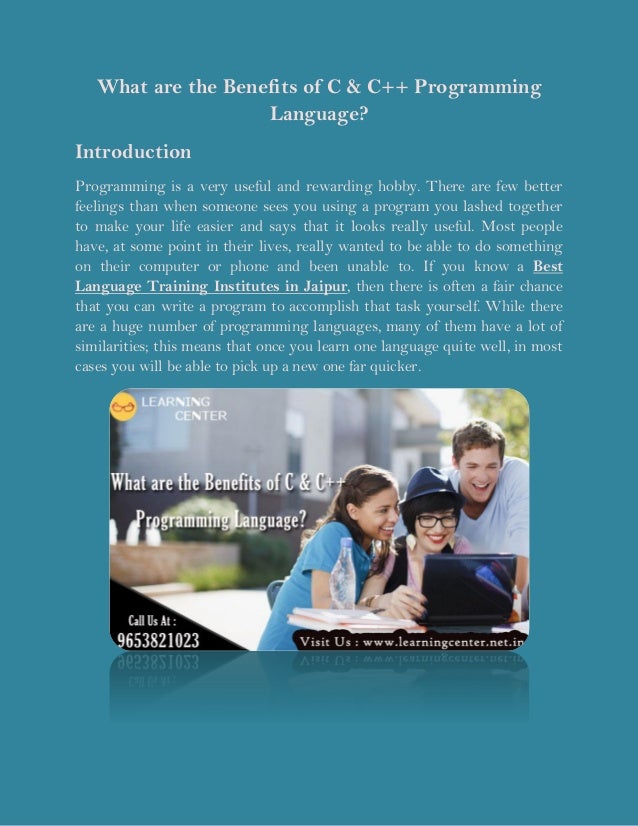 What are the benefits of c & c++ programming language