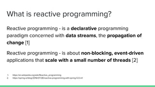What are the benefits of reactive programming in java | PPT