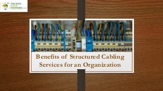 Benefits of Structured Cabling
Services for an Organization
 