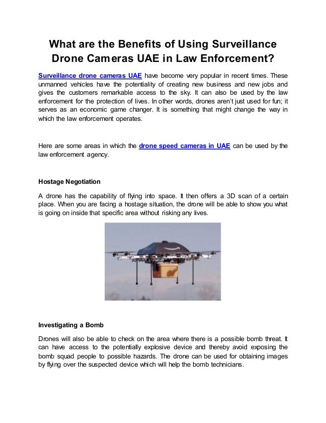What are the benefits of using surveillance drone cameras uae in law