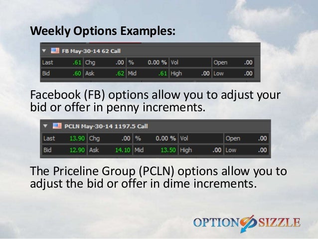 options that trade weekly