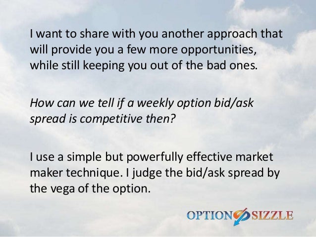 Best weekly option premiums