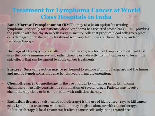 What are the best treatment options for lymphoma cancer at