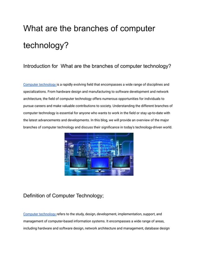 What are the branches of computer technology.pdf