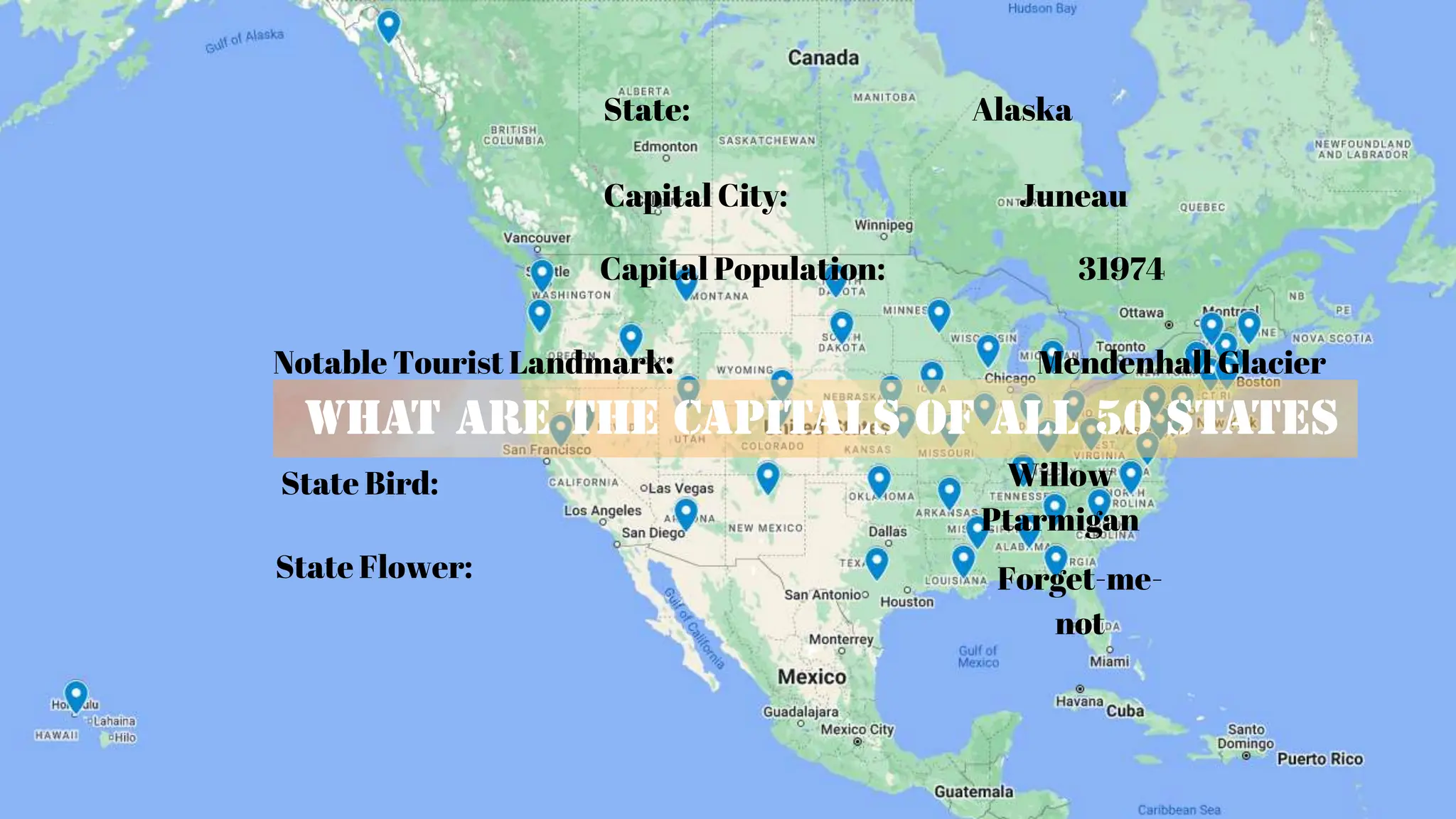 What Are The 52 States And Their Capitals