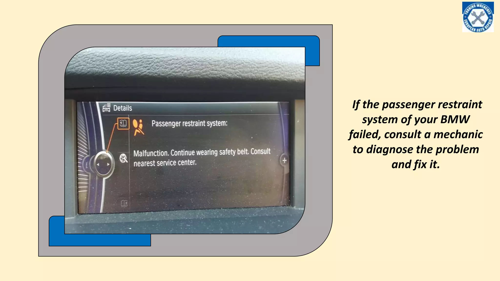 What are the Causes Behind Your BMW Passenger-Restraint System ...