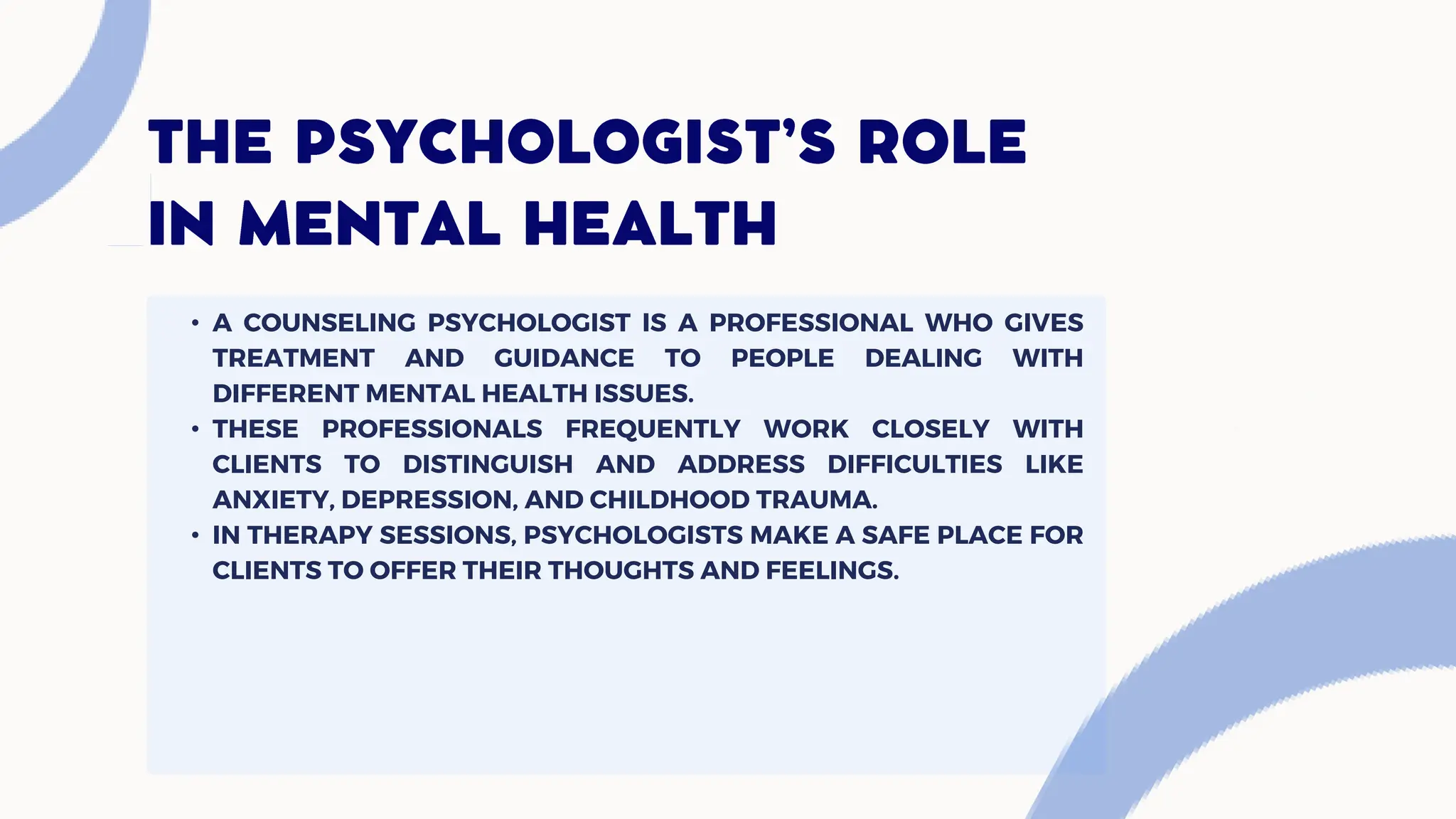 Role Example Psychology What are the clinical psychology & psychologist role and responsibility ...