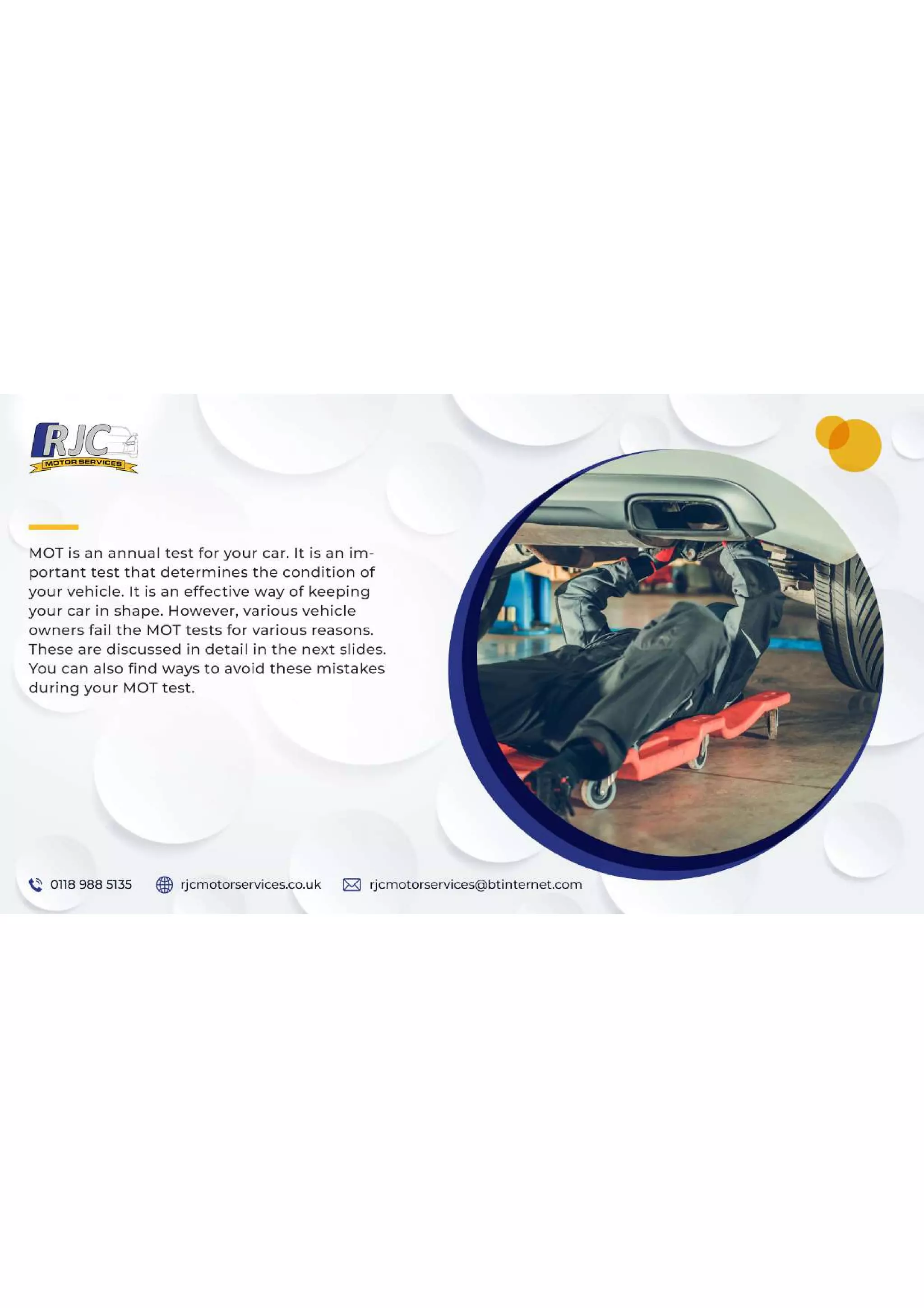 What are the Common Failures of MOT Testing and How to Avoid Them.pdf