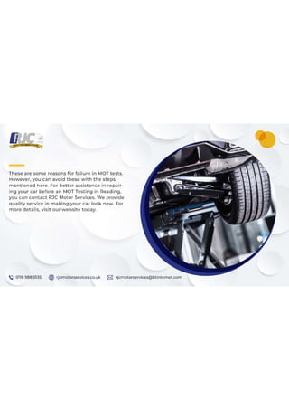 What are the Common Failures of MOT Testing and How to Avoid Them.pdf