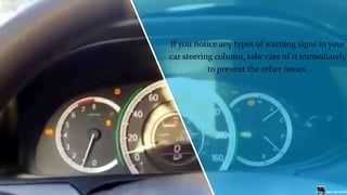 What are The Common Warning Signs of Bad Steering Column PPTX
