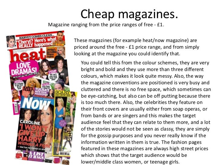 What are the differences between different magazine prices