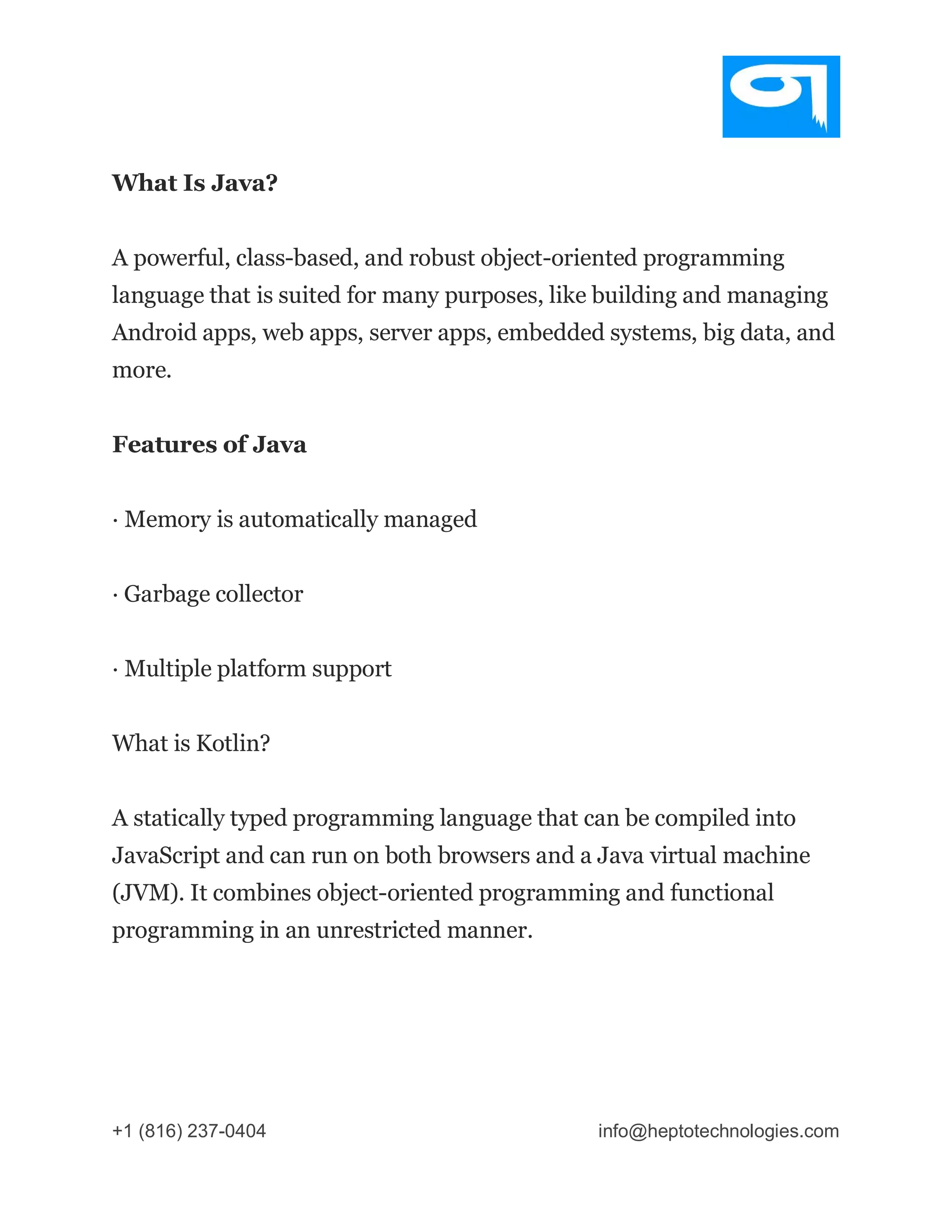 What are the differences between Java and Kotlin.pdf