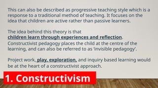 Comprehensive Overview of Pedagogical Approaches to Learning and ...