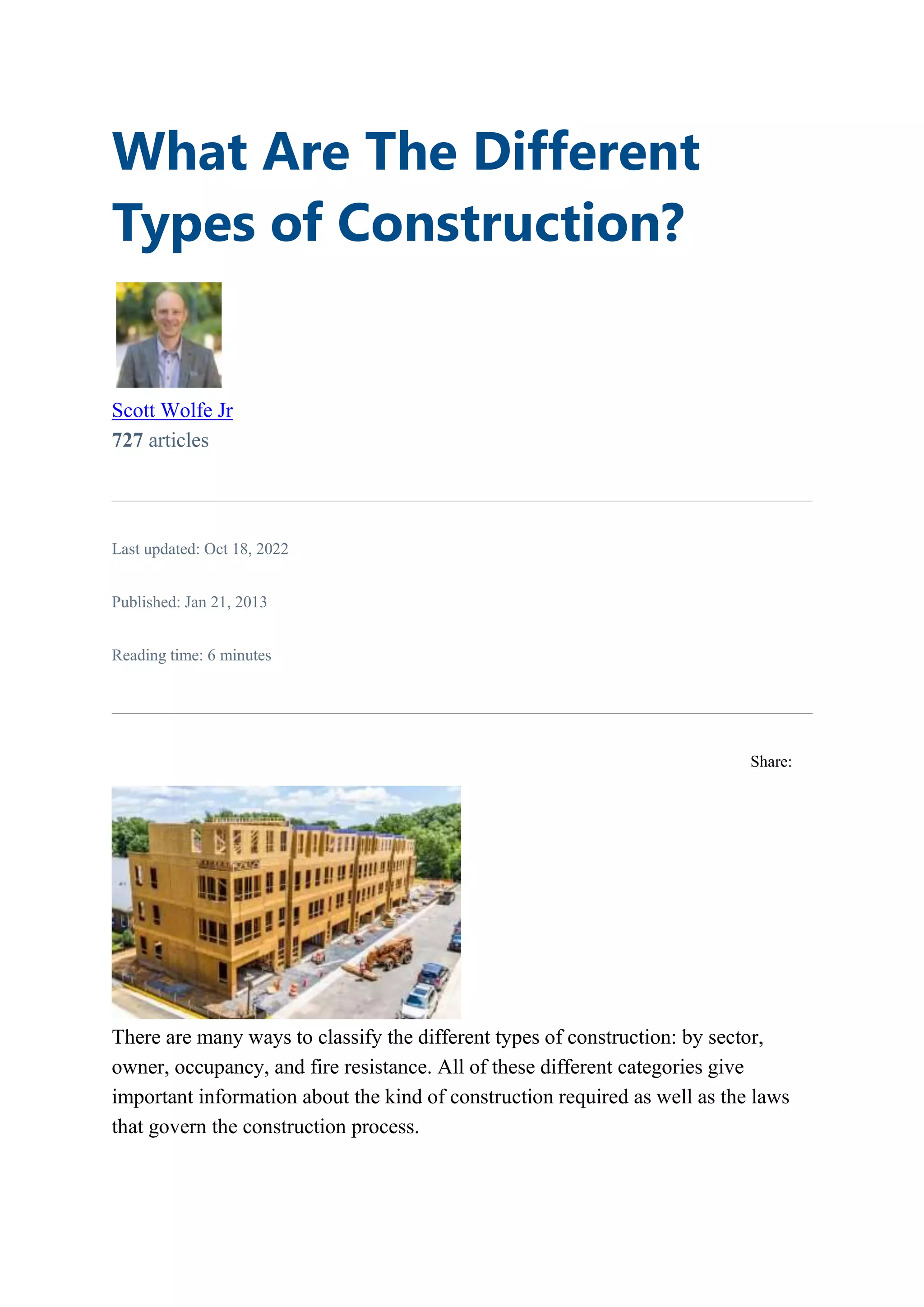 What Are The Different Types of Construction.docx | Construction ...