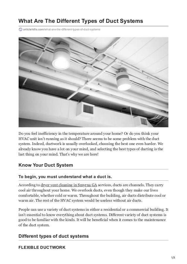 What Are The Different Types of Duct