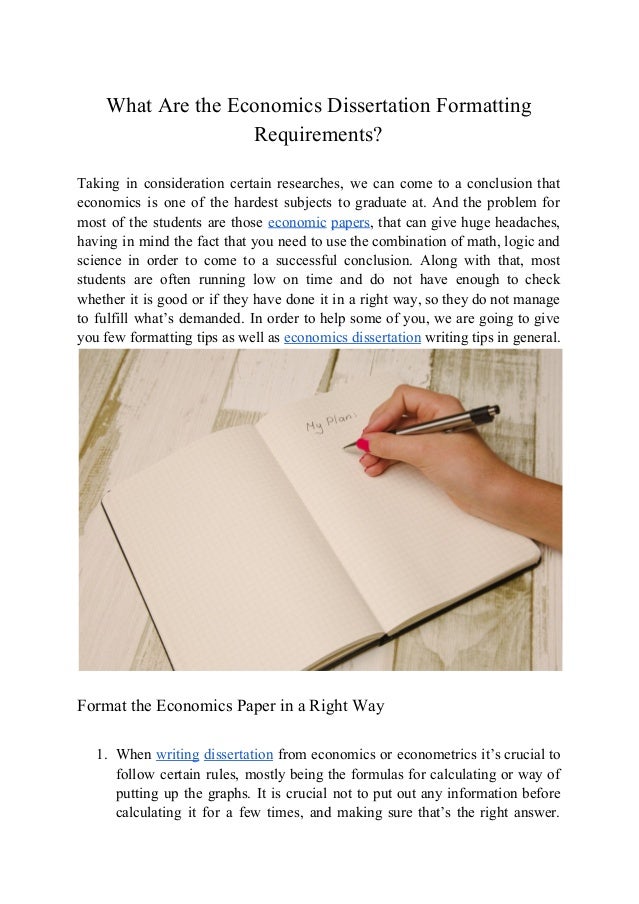 Economics Dissertation Topics Help, Economics Dissertation Topics Ideas