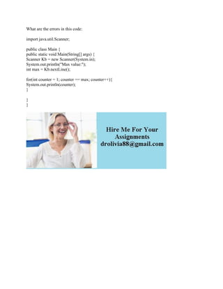 What are the errors in this code- import java-util-Scanner- public.pdf