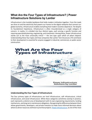 Primary Infrastructure Understanding the Four Types of Infrastructure with a Focus on Power ...