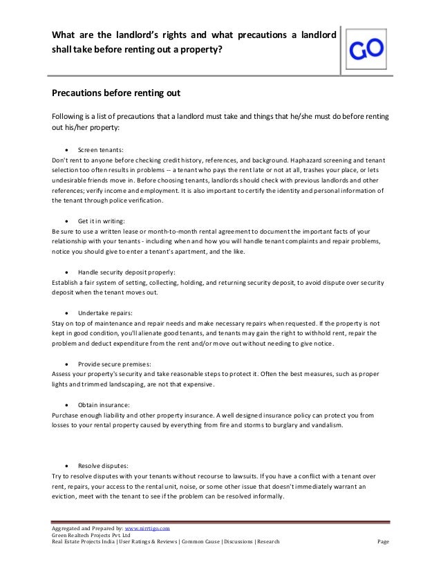 what are the landlord rights and what precautions a landlord shall ta landlord repair notice to tenant
