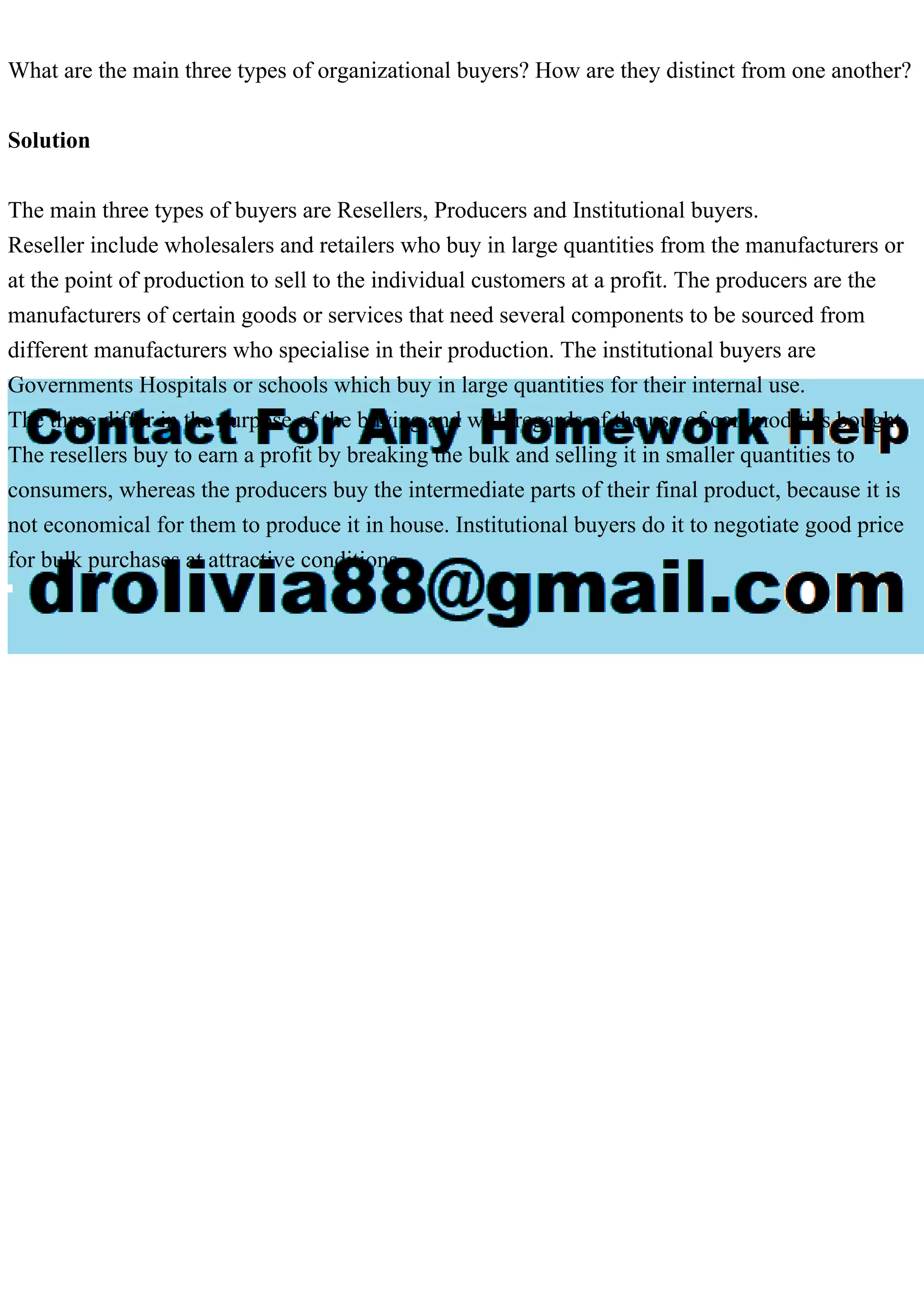 What are the main three types of organizational buyers How are they.pdf