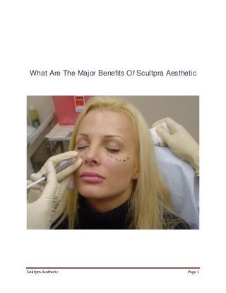 What Are The Major Benefits Of Scultpra Aesthetic




Scultpra Aesthetic                             Page 1
 