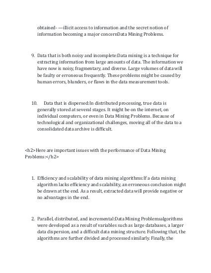 What Are the Major Data Mining Problems That You Should Know.pdf
