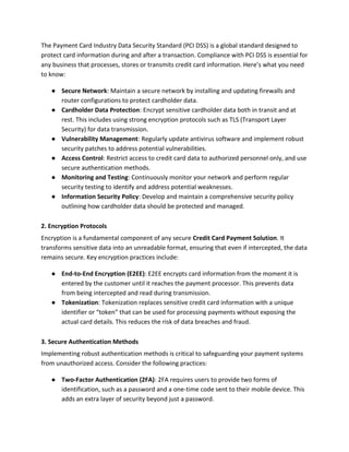 What Are the Most Important Security Considerations for Credit Card ... - Card Holder Data Security Methods
