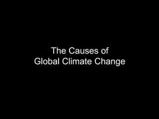 The Causes of
Global Climate Change
 