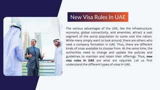 What are the new rules for UAE visa 2025 | PDF