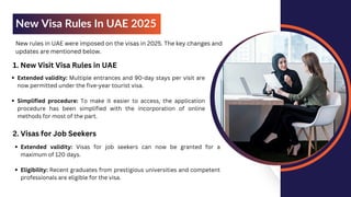 What are the new rules for UAE visa 2025 | PDF