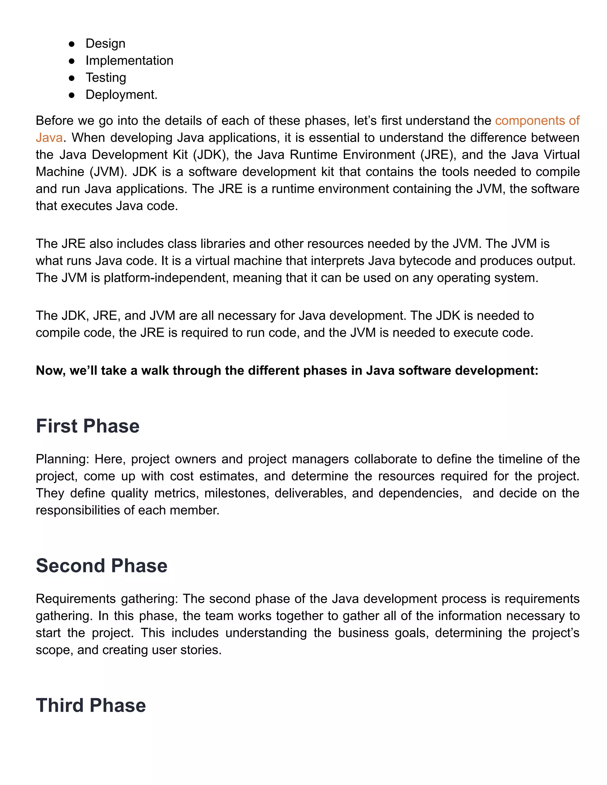 What are the Phases of the Java Development Life Cycle.pdf | Web ...