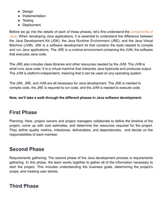 What are the Phases of the Java Development Life Cycle.pdf