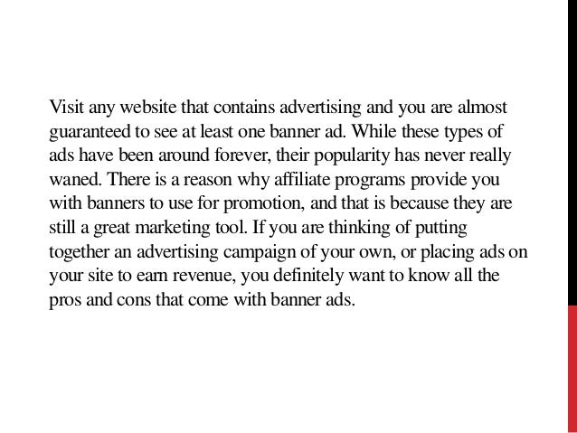 What Are The Pros And Cons Of Banner Ads