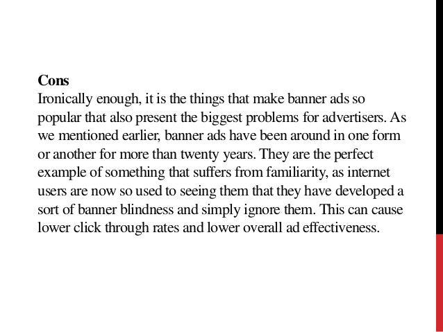 What Are The Pros And Cons Of Banner Ads