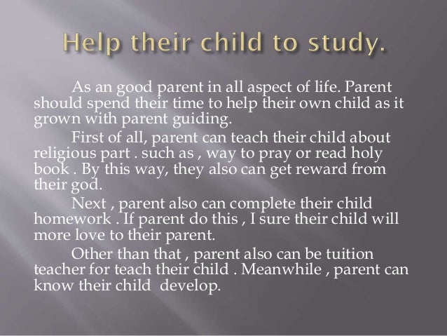 what are the qualities of a good parent essay