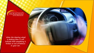 What are the Reasons Behind Steering Wheel Shake at Low Speed PPTX