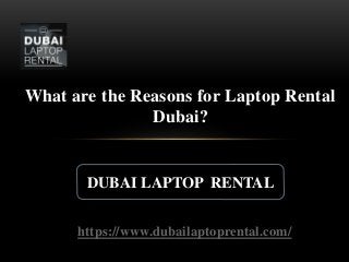 https://www.dubailaptoprental.com/
What are the Reasons for Laptop Rental
Dubai?
DUBAI LAPTOP RENTAL
 