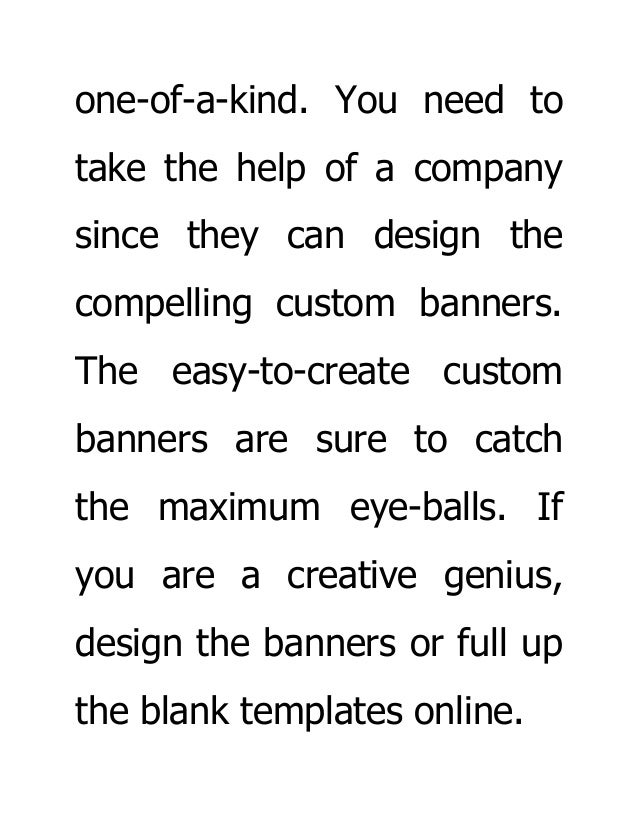What Are The Services That You May Expect From The Banner Making Comp