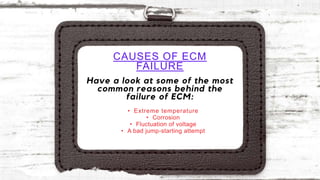 What are the Signs of a Bad ECM in your Audi