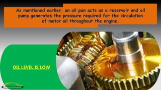What are the Signs of an Oil Pan Gasket Leak in a Car PPTX