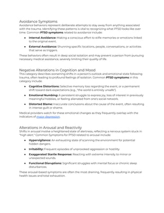 Comprehensive Guide to Recognizing and Treating PTSD Symptoms | PDF