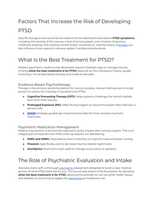Comprehensive Guide to Recognizing and Treating PTSD Symptoms | PDF