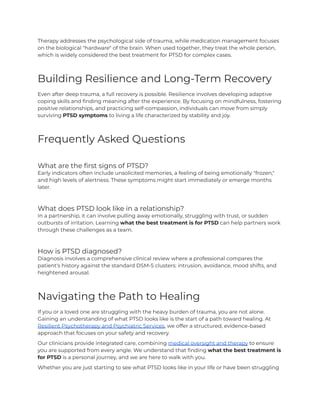 Comprehensive Guide to Recognizing and Treating PTSD Symptoms | PDF
