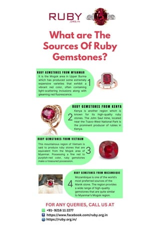 What Are The Sources Of Ruby Gemstones?