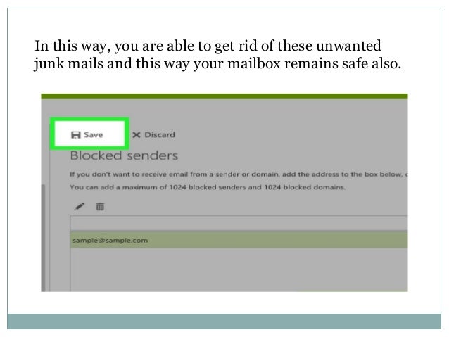What are the steps to block junk mail on hotmail